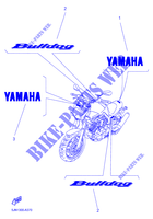 STICKER voor Yamaha BT1100 2005