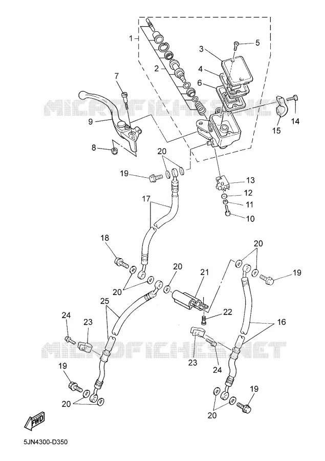 POMP VOOR Yamaha MOTO 1100 2005 BULLDOG  BT1100
