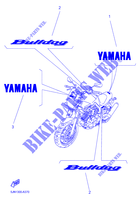 STICKER voor Yamaha BT1100 2005