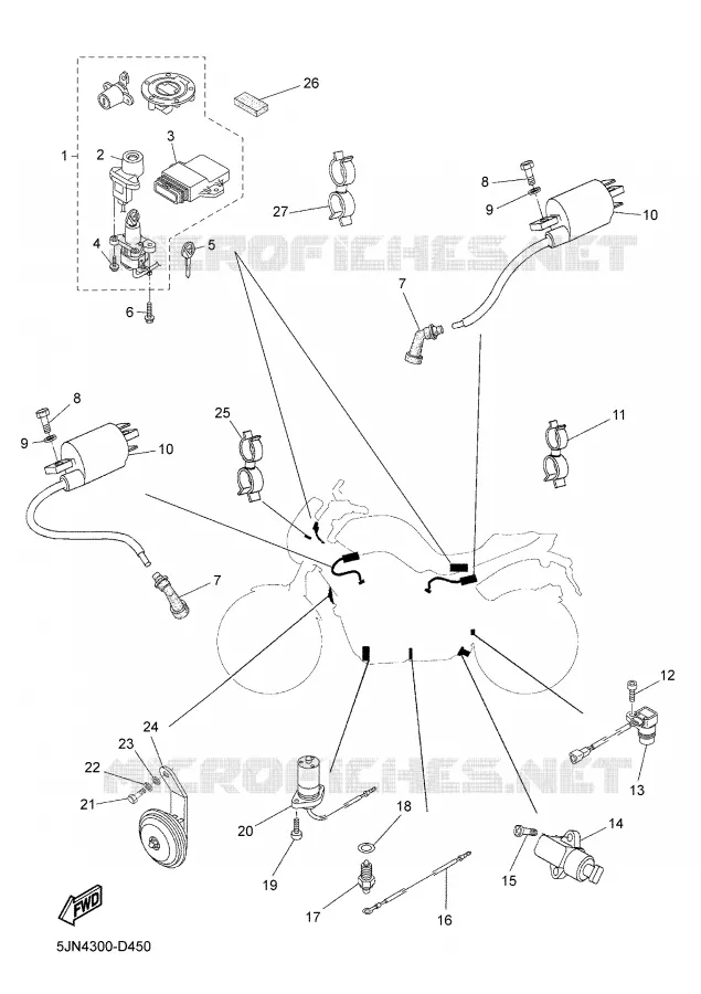 ELECTRISCH 1 Yamaha MOTO 1100 2006 BULLDOG  BT1100