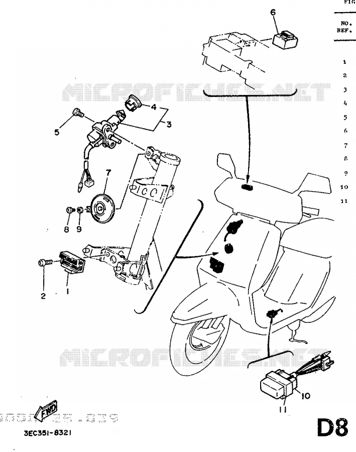 ELECTRISCH  Yamaha SCOOTER 50 1990 BELUGA  CH50