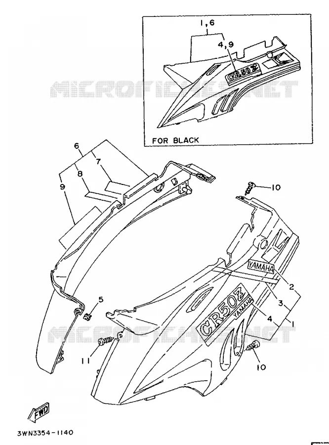 ZIJKUIPDEEL Yamaha SCOOTER 50 1991 CR  CR50Z
