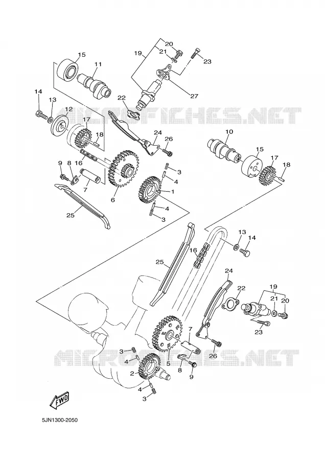 NOKKENAS / KETTING Yamaha MOTO 1100 2002 BULLDOG  BT1100