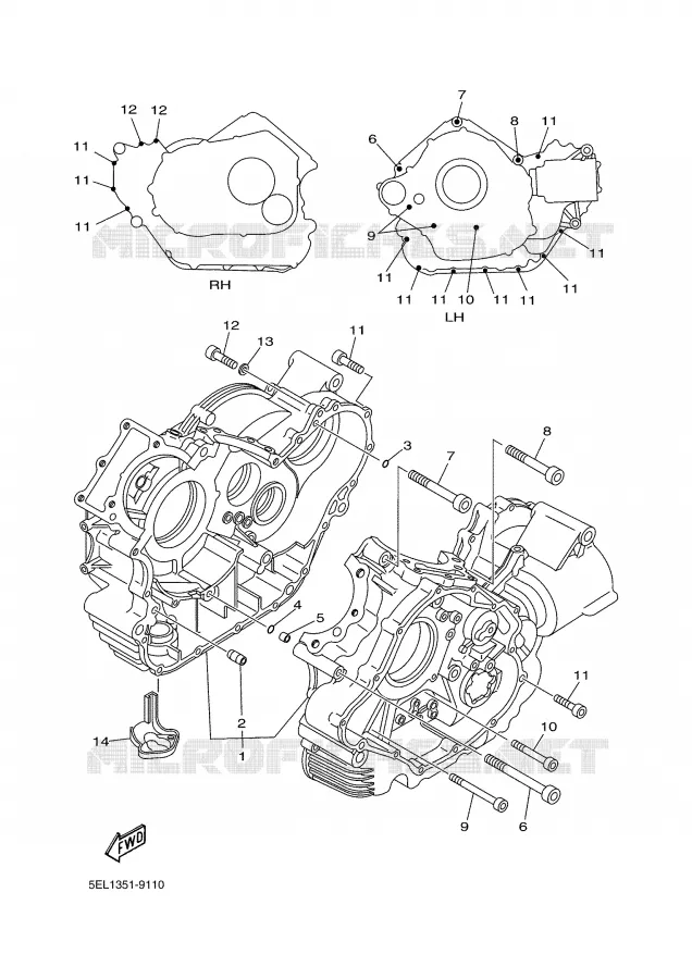 CARTERDELEN Yamaha MOTO 1100 2002 BULLDOG  BT1100