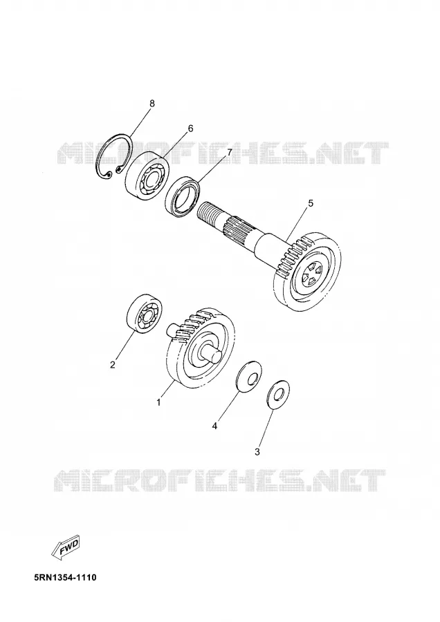 TRANSMISSIE Yamaha SCOOTER 50 2005 JOG  CS50M