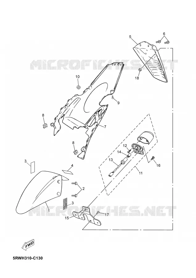 SPATBORD Yamaha SCOOTER 50 2005 JOG  CS50Z