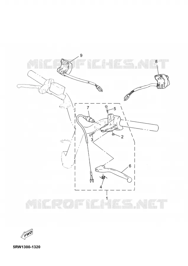 STUURSCHAKELAAR / HEVEL Yamaha SCOOTER 50 2006 JOG  CS50