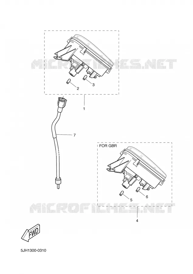 TELLERSET Yamaha SCOOTER 50 2002 SLIDER  EW50 SLIDER