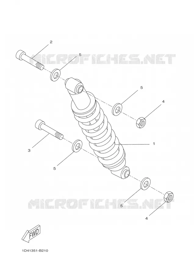 ACHTERBRUG / SCHOKBREKER Yamaha MOTO 50 2007 DTR  DT50RSM