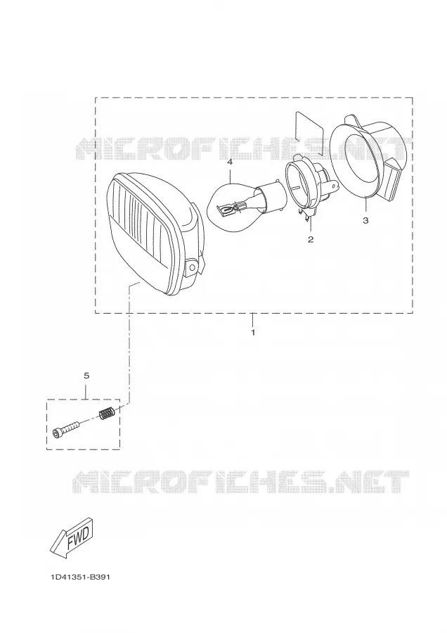 KOPLAMP Yamaha MOTO 50 2007 DTR  DT50RSM