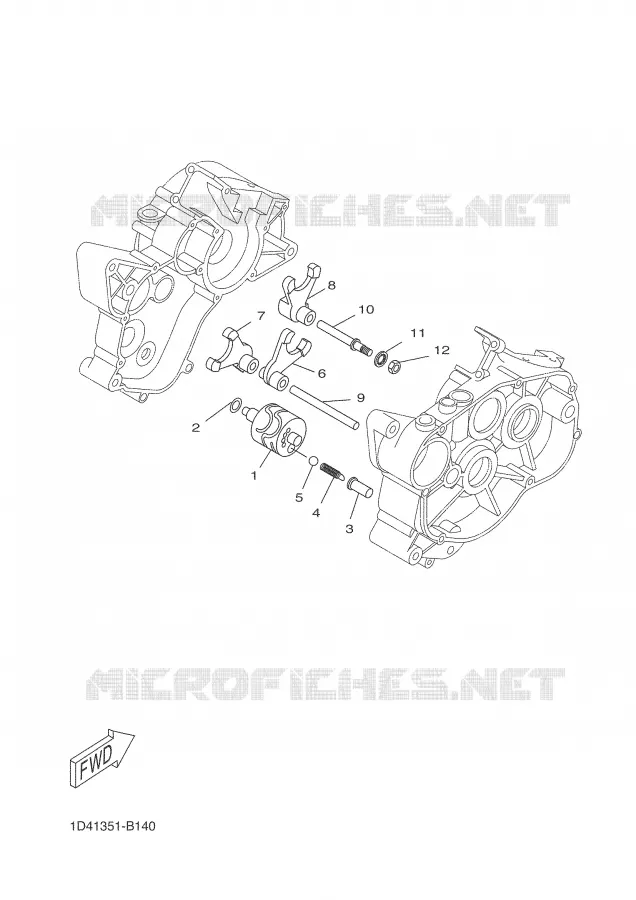 SCHAKELWALS Yamaha MOTO 50 2008 DTR  DT50RSM