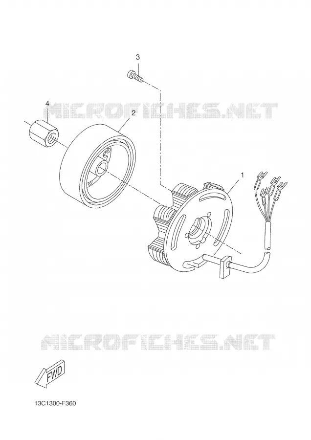 DYNAMO Yamaha MOTO 50 2008 DTR  DT50RSM