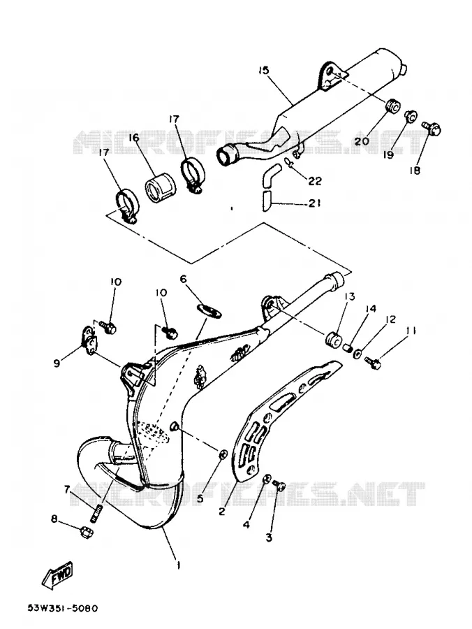 UITLAAT Yamaha MOTO 80 1986 DTLC  DT80LC
