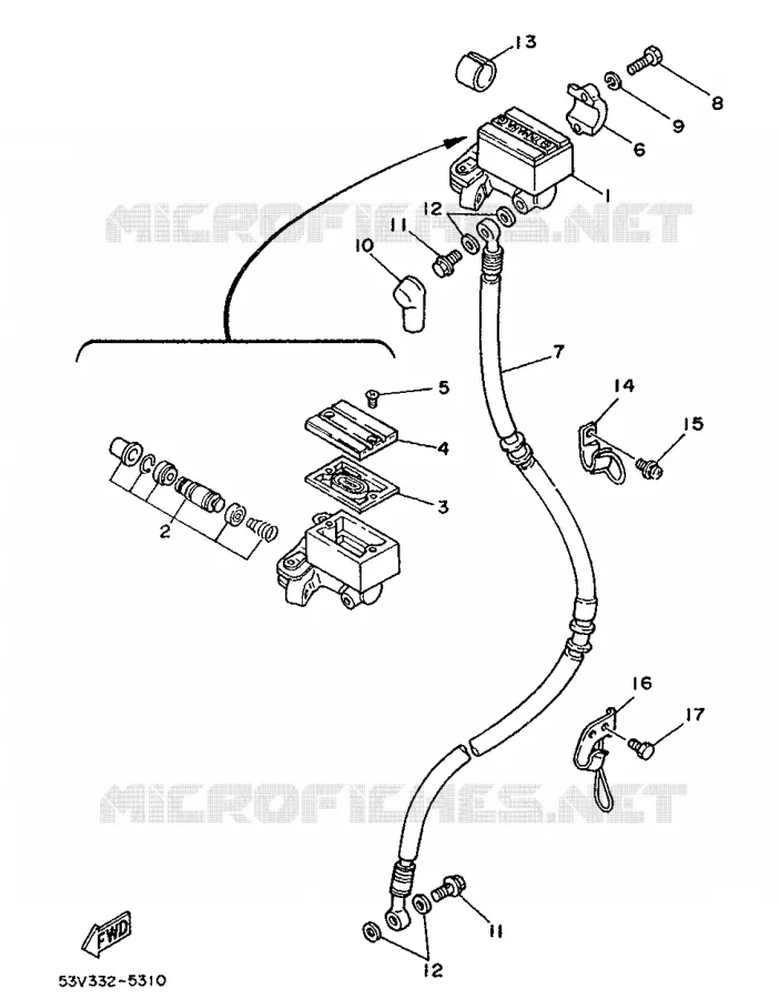 REMPOMP VOOR Yamaha MOTO 80 1988 DTLC  DT80LC