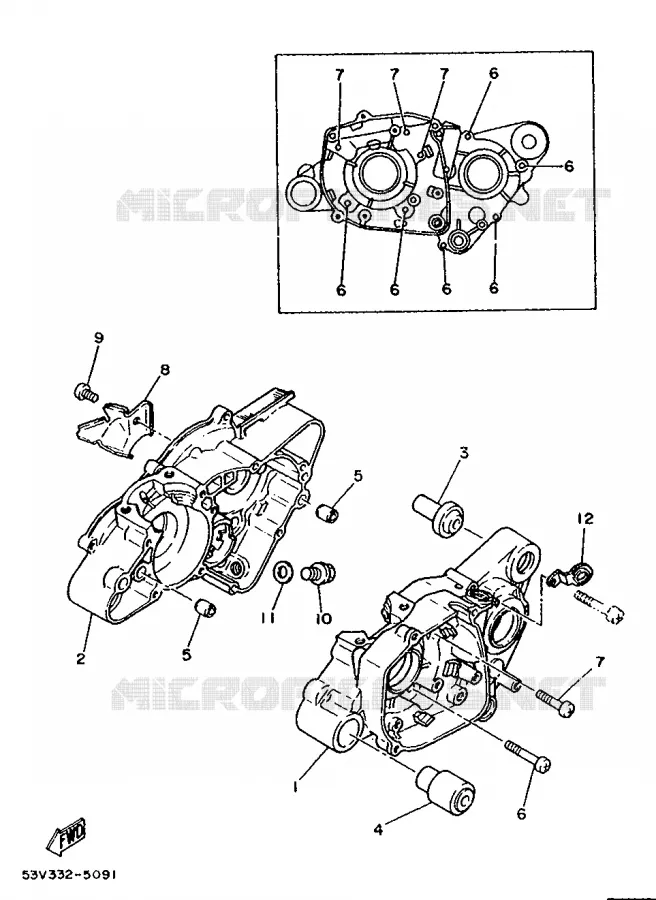 CARTERDELEN Yamaha MOTO 80 1990 DTLC  DT80LC