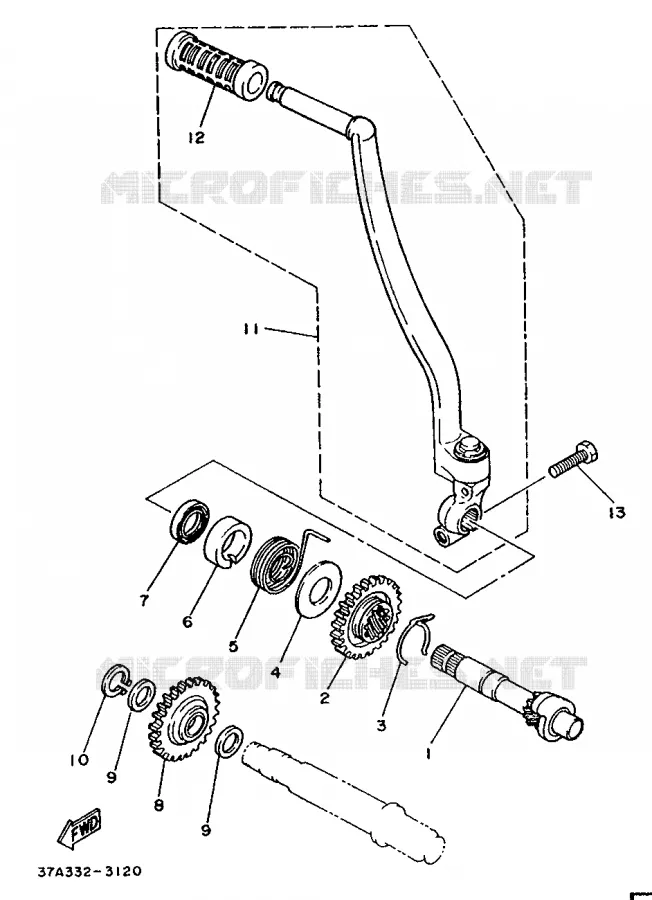 STARTMOTOR Yamaha MOTO 80 1992 DTLC  DT80LC