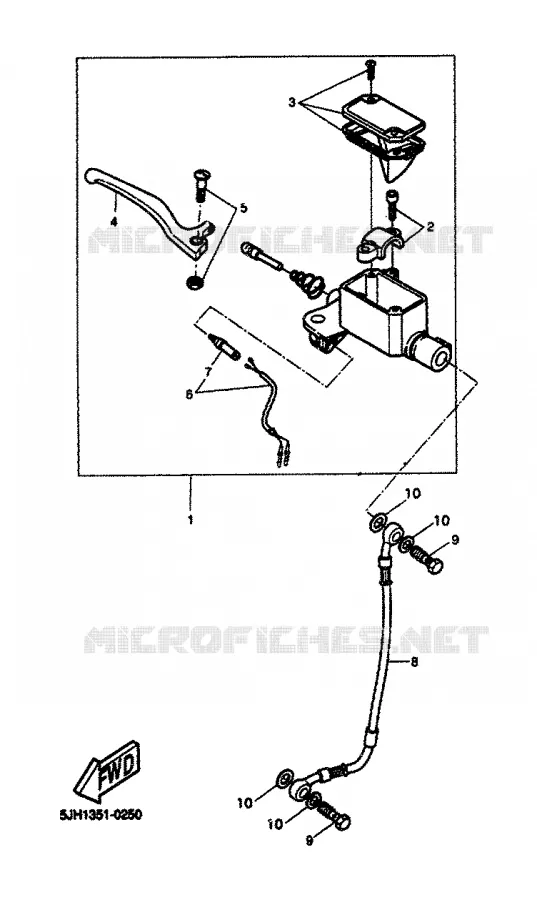 POMP VOOR Yamaha SCOOTER 50 2000 STUNT  EW50