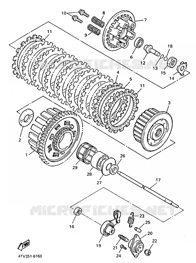STARTMOTOR KOPPELINGS Yamaha MOTO 600 1999 THUNDERCAT  YZF600R