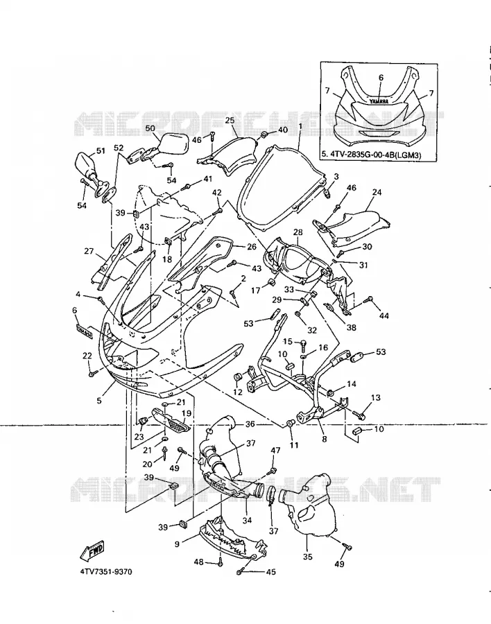 KAP 1 Yamaha MOTO 600 1999 THUNDERCAT  YZF600R
