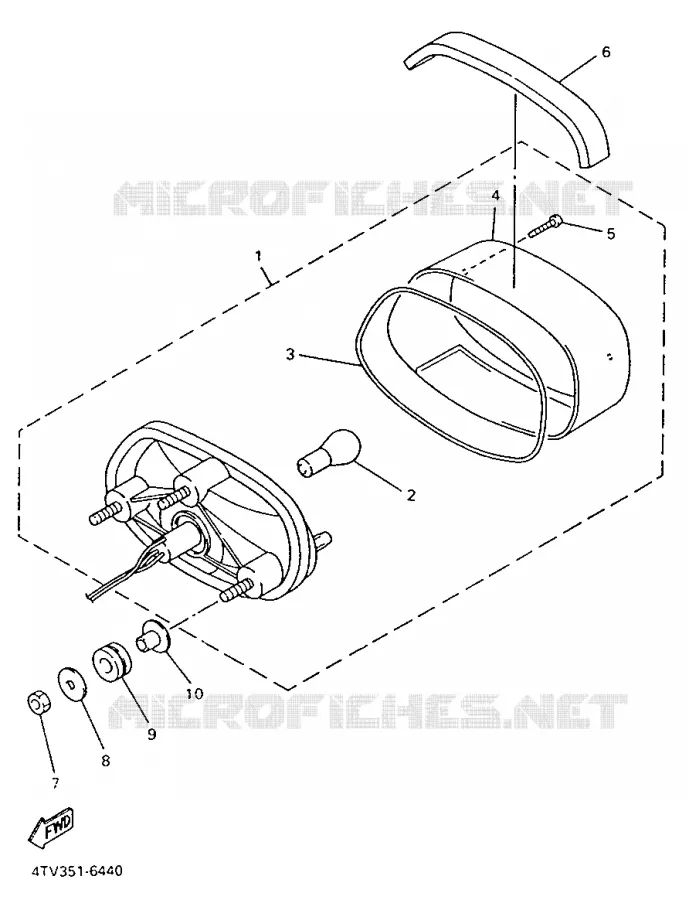ACHTERLICHT Yamaha MOTO 600 1999 THUNDERCAT  YZF600R