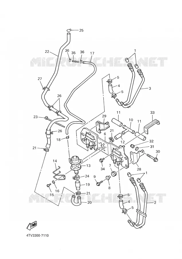 AIR INDUCTION SYSTEM AIS Yamaha MOTO 600 1999 THUNDERCAT  YZF600R