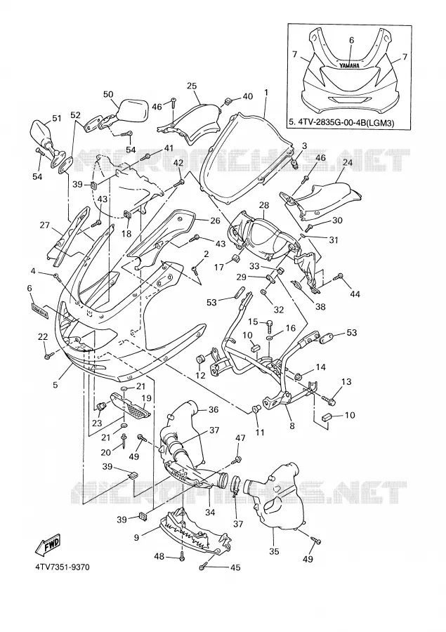 KAP 1 Yamaha MOTO 600 1999 THUNDERCAT  YZF600R