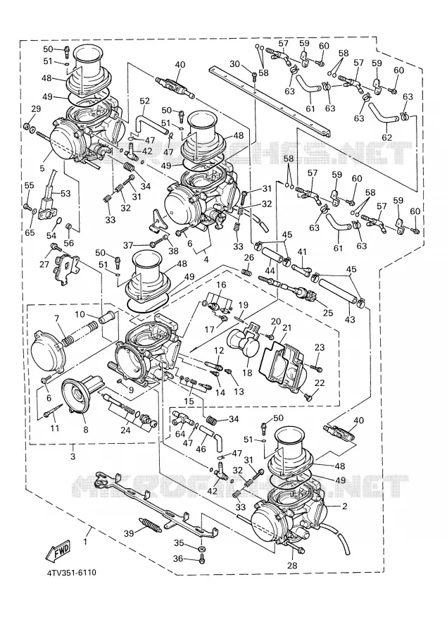 CARBURATEUR  Yamaha MOTO 600 2000 THUNDERCAT  YZF600R