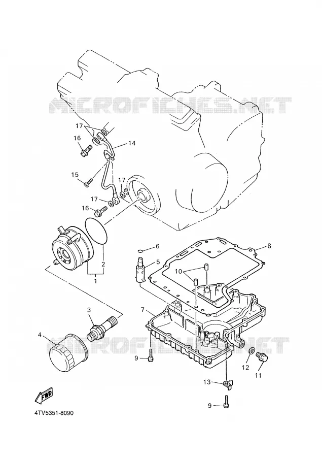 OLIEKOELER Yamaha MOTO 600 2000 THUNDERCAT  YZF600R