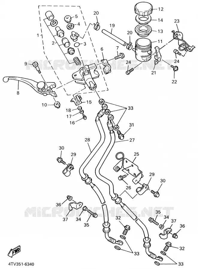 POMP VOOR Yamaha MOTO 600 2001 THUNDERCAT  YZF600R