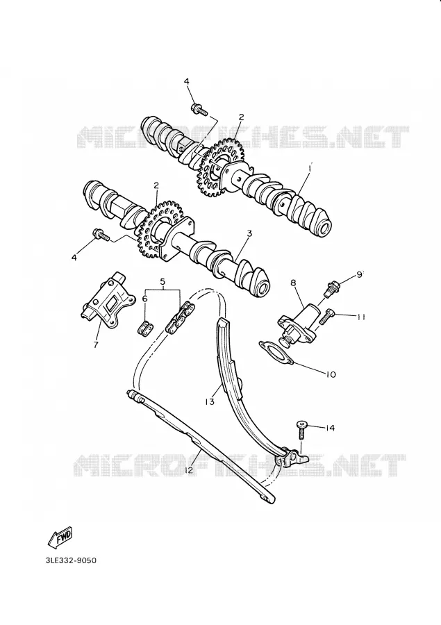 NOKKENAS / KETTING Yamaha MOTO 1000 2001 THUNDERACE  YZF1000R