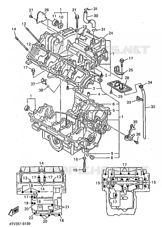 CARTERDELEN Yamaha MOTO 600 1996 THUNDERCAT  YZF600R