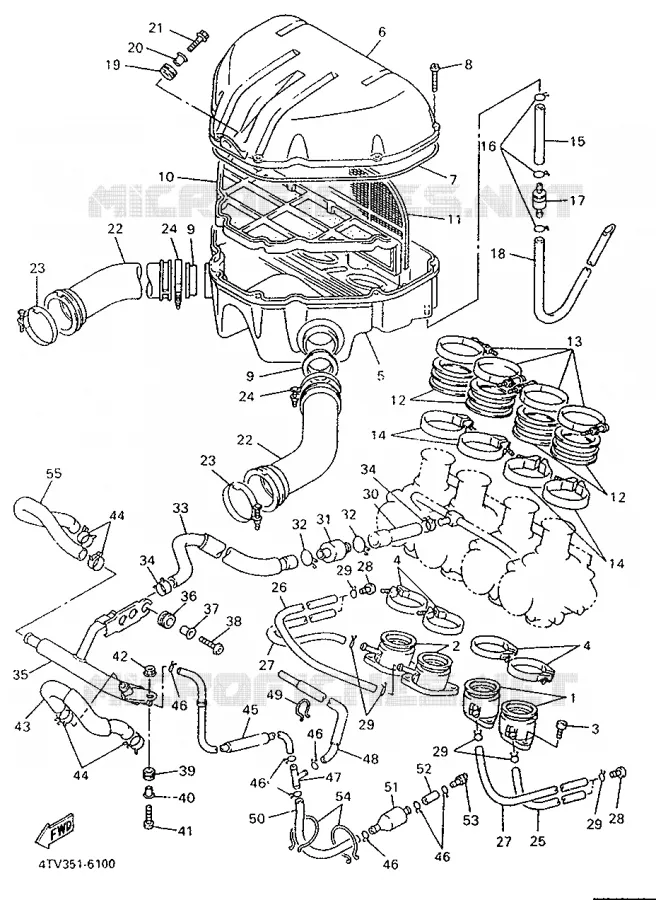 INLAAT Yamaha MOTO 600 1996 THUNDERCAT  YZF600R