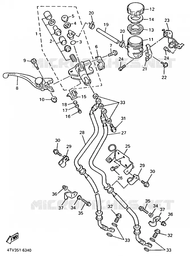 POMP VOOR Yamaha MOTO 600 1996 THUNDERCAT  YZF600R