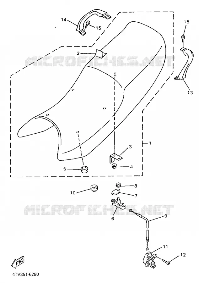 SELLE Yamaha MOTO 600 1996 THUNDERCAT  YZF600R