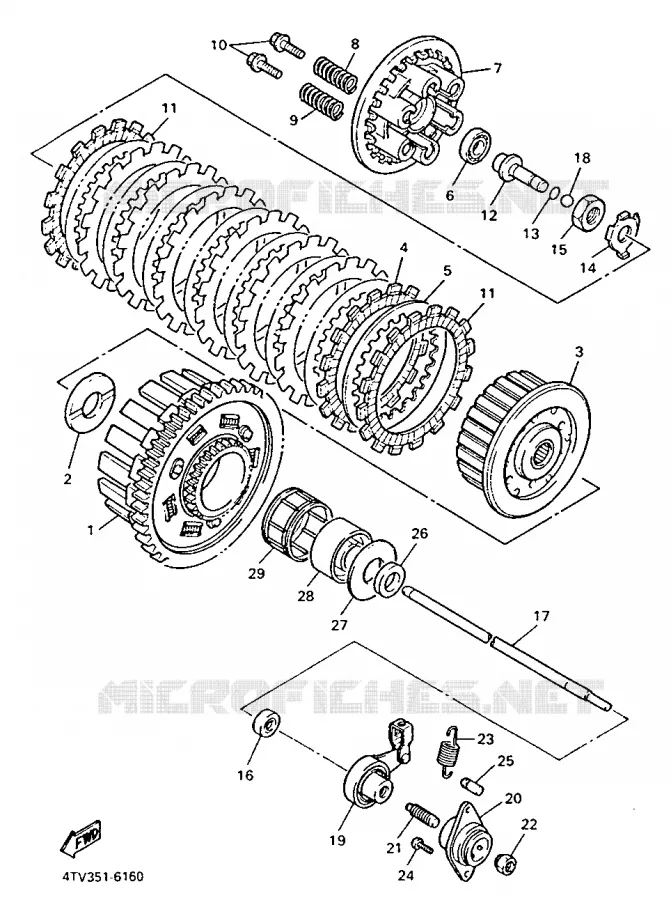 STARTMOTOR KOPPELINGS Yamaha MOTO 600 1997 THUNDERCAT  YZF600R