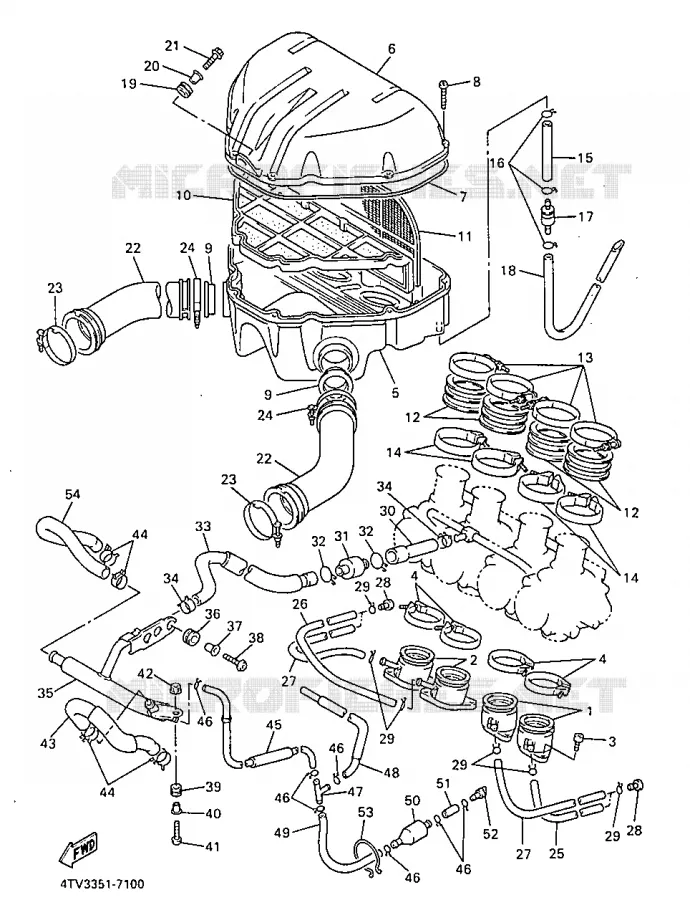 INLAAT Yamaha MOTO 600 1997 THUNDERCAT  YZF600R