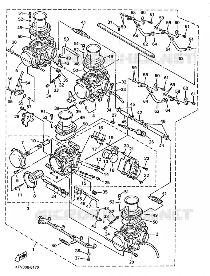 CARBURATEUR  Yamaha MOTO 600 1997 THUNDERCAT  YZF600R