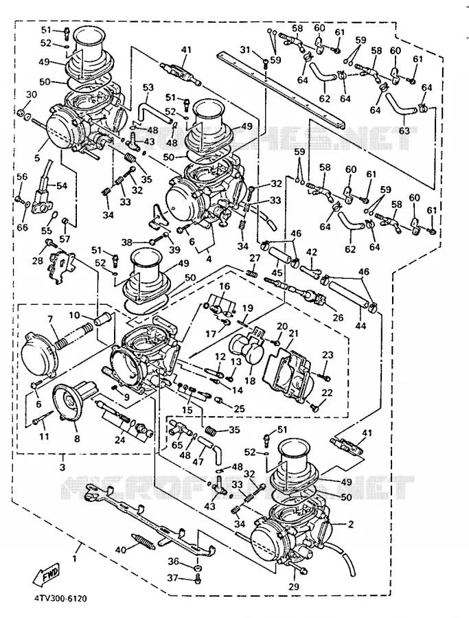 CARBURATEUR  Yamaha MOTO 600 1998 THUNDERCAT  YZF600R