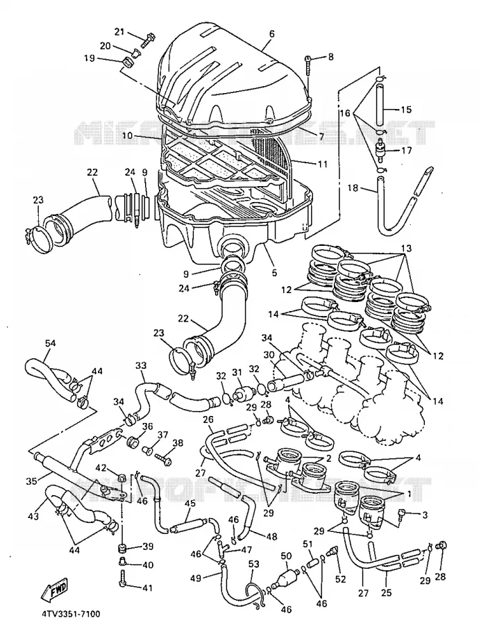 INLAAT Yamaha MOTO 600 1998 THUNDERCAT  YZF600R
