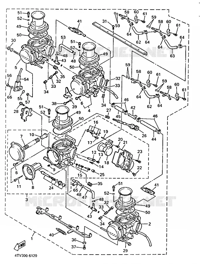 CARBURATEUR  Yamaha MOTO 600 1998 THUNDERCAT  YZF600R