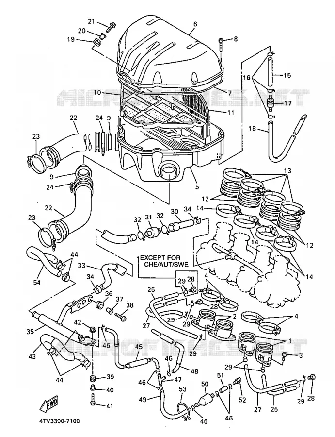 INLAAT Yamaha MOTO 600 1998 THUNDERCAT  YZF600R