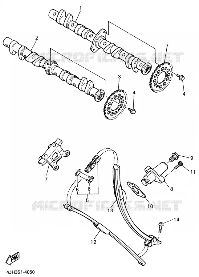 NOKKENAS / KETTING Yamaha MOTO 600 2002 THUNDERCAT  YZF600R