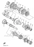 TRANSMISSIE voor Yamaha YZF750R 1993