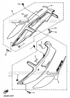 ZIJKUIPDEEL voor Yamaha YZF750R 1993