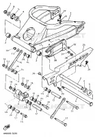 ACHTERBRUG voor Yamaha YZF750R 1993