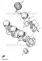 KRUKAS / ZUIGER voor Yamaha YZF750R 1993