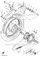 ACHTERWIEL voor Yamaha YZF750R 1993