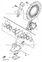 REMKLAUW ACHTER voor Yamaha YZF750R 1993