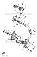 WATERPOMP / SLANGEN voor Yamaha YZF750R 1993