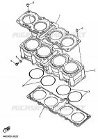 CILINDER voor Yamaha YZF750R 1993